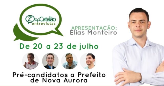 Sorteio define ordem de entrevistas dos pré-candidatos à Prefeitura de Nova Aurora