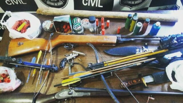 Polícia Civil de Ipameri prende suspeito de tentativa de homicídio e apreende armas de fogo