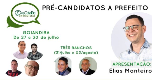 Sorteio define ordem de entrevistas dos pré-candidatos à Prefeitura de Goiandira e Três Ranchos