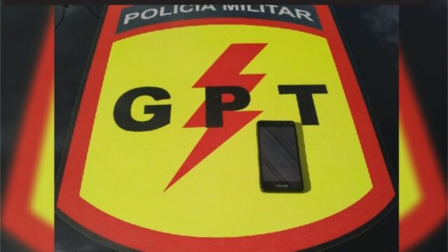 Em Ipameri, GPT prende suspeito após furtar celular de vítima embriagada