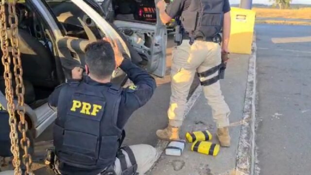 Motorista de aplicativo é preso ao transportar droga na BR-153, em Morrinhos