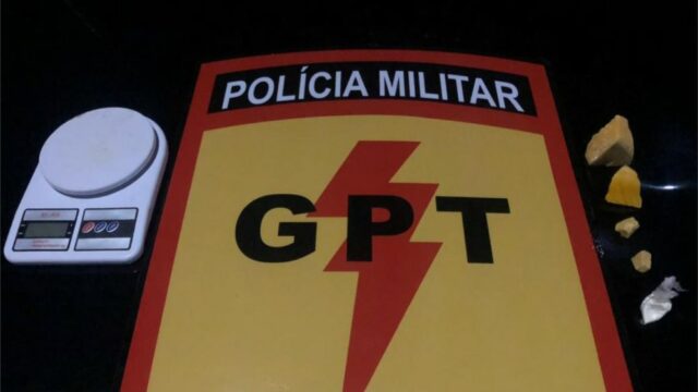 GPT prende suspeito por tráfico de drogas no Bairro Castelo Branco II