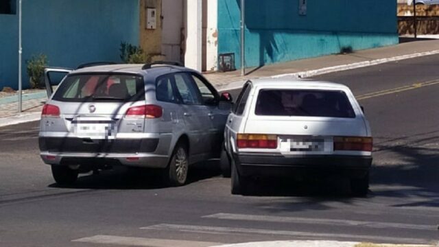 Flagrante de acidente no centro de Catalão