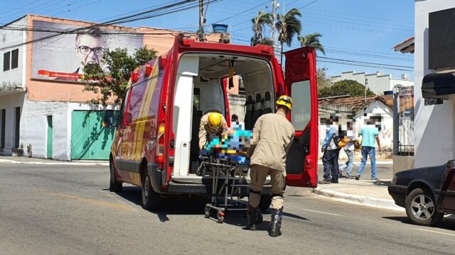 Mototaxista fica ferido em acidente de trânsito em Catalão
