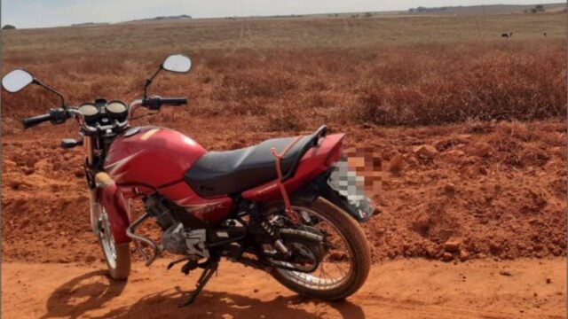 PM recupera moto furtada e prende suspeito no Distrito de Santo Antônio do Rio Verde