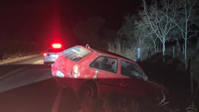Acidente com saída de pista é registrado na G0-210 em Davinópolis