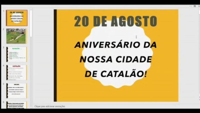 Professora se reinventa na pandemia e prepara, junto com seus alunos, emocionante homenagem à Catalão