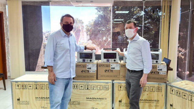 Mais nove respiradores mecânicos chegam a Catalão e são distribuídos pela Prefeitura