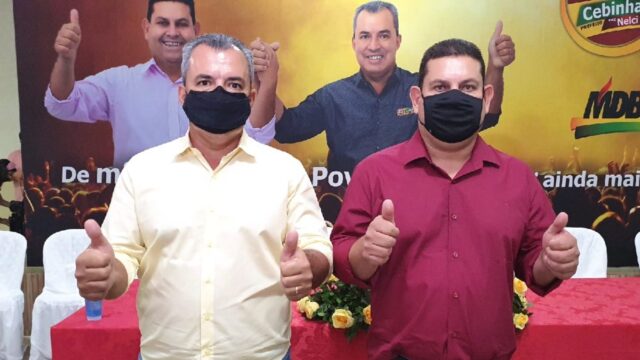 Em Ouvidor: MDB realiza convenção e confirma Cebinha candidato a prefeito e para vice-prefeito Nelci