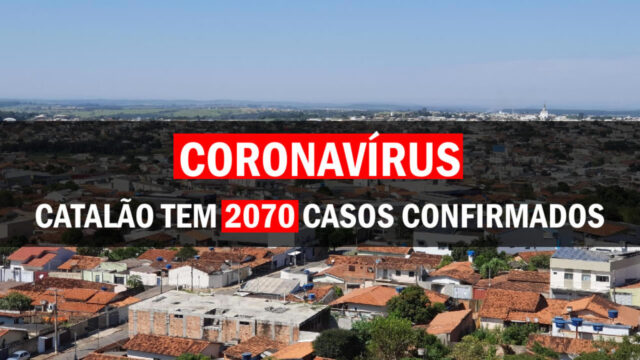 Catalão tem de 2.070 casos confirmados de coronavírus e segue com 57 mortes, diz Prefeitura