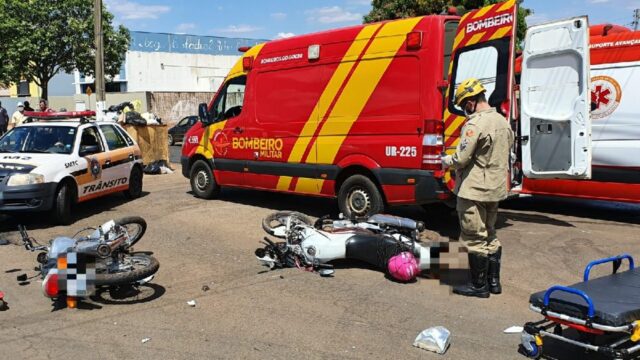 Colisão entre duas motos deixa condutores feridos em Catalão