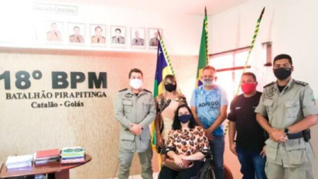 18° BPM recebe a vista da Diretoria, Coordenação e Jurídico da ADFEGO
