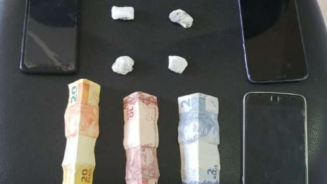 Casal é preso suspeito de crime de tráfico de drogas no Setor Universitário, em Catalão