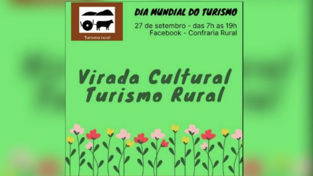 Comemore o Dia Mundial do Turismo com a Virada Cultural do Turismo Rural, assista no Canal do YouTube Brasil Rural