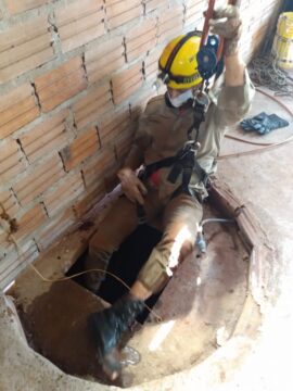 Em Jataí, criança cai dentro de cisterna e é resgatada pelo Corpo de Bombeiros