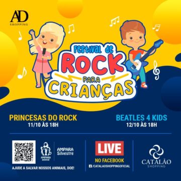 Catalão Shopping promove festival virtual de rock em comemoração ao Dia das Crianças