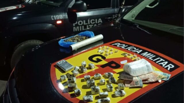 Homem e preso suspeito de tráfico de drogas no Bairro Ipanema, em Catalão