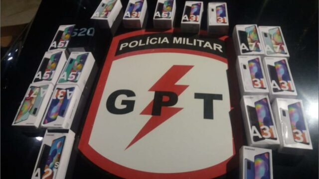 Homem é preso por suspeita de receptação e 19 celulares foram apreendidos