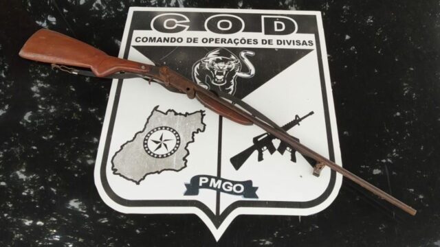 Em Corumbaíba, equipe do COD apreende arma e prende suspeito por porte ilegal de arma de fogo