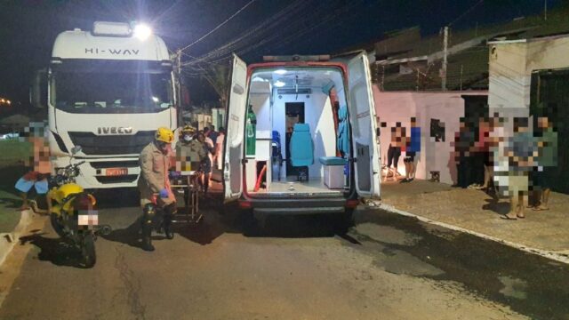 Criança é atropelada por moto no Bairro Estela, em Catalão