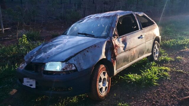 Capotamento deixa um ferido na GO-330, em Ouvidor