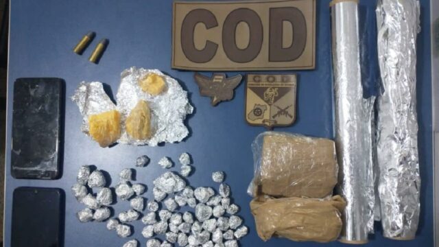 Casal é preso por tráfico de drogas durante operação do COD, em Corumbaíba