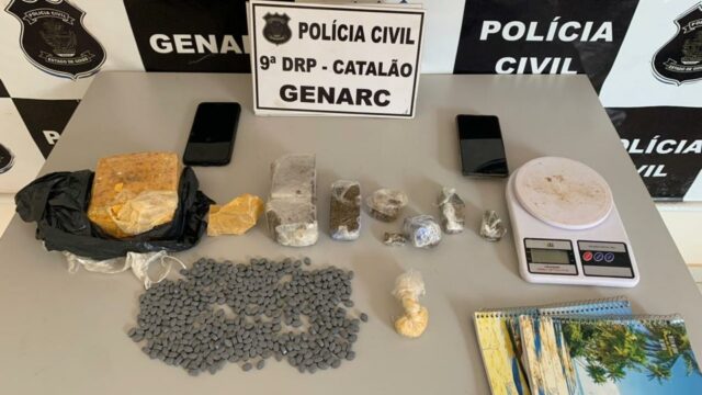 Genarc de Catalão prende em flagrante mulher que mantinha depósito de entorpecentes