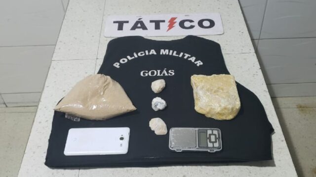 Homem é preso e dois menores são apreendido por tráfico de drogas em Catalão