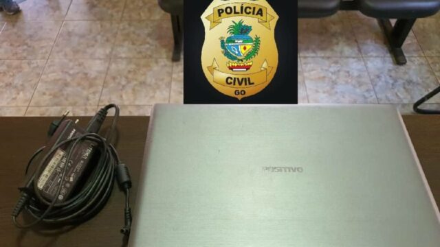 Polícia Civil de Pires do Rio prende em flagrante suspeitos de furto e receptação e recupera notebook furtado