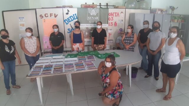 Concluído o Curso de Trançados em Fitas, realizado pelo Sindicato Rural de Catalão a mulheres de Davinópolis