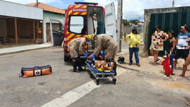 Em Catalão, motociclista na contramão envolve em acidente