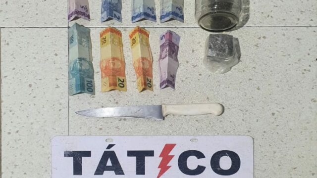 Equipe Tático Móvel estoura ponto de venda de drogas e prende suspeito por tráfico em Catalão