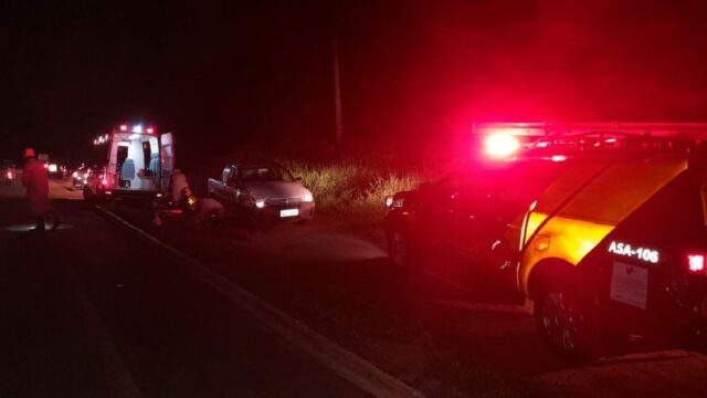 Em Catalão, colisão entre dois veículos na GO-330 deixa vítima ferida