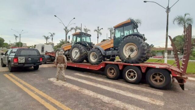 Em Corumbaíba, COD recupera tratores roubados em Minas Gerais avaliados em mais de R$ 400 mil