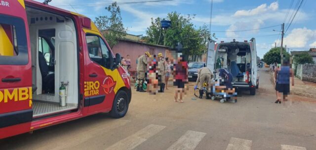 Motociclista e passageira ficam feridos após acidente em Catalão