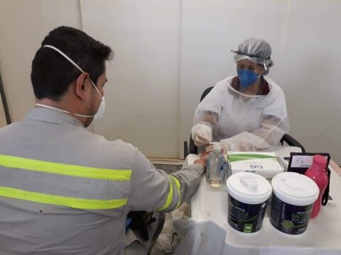 Diretores do Sindicato Metabase realiza visita de segurança na empresa Cmoc Terminal