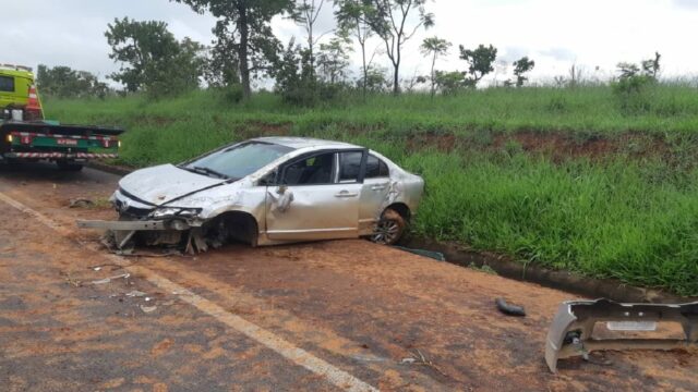 Polícia Rodoviária registra acidente com vítima grave na BR-050 próxima a Pires Belo