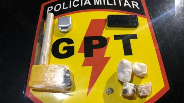 Em Ouvidor, GPT realiza prisão de suspeito e apreensão de drogas