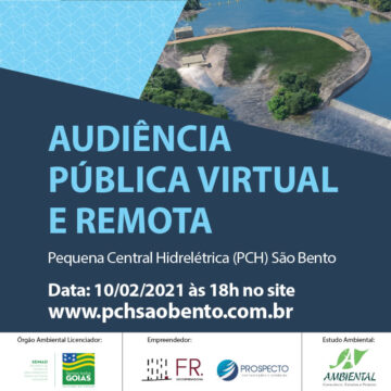 Aviso de Audiência Pública - PCH São Bento