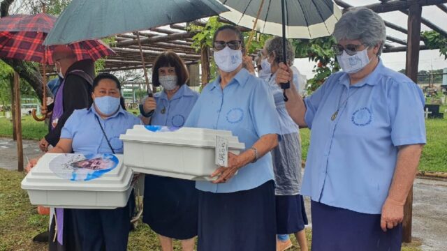 Translado de restos mortais de Ir. Yolanda Vaz e Ir. Rosa Pedro