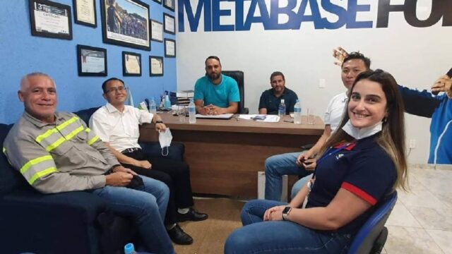 Dirigentes do Sindicato Metabase reúnem com novo Presidente da empresa Cmoc Brasil