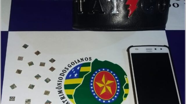 Tático Móvel realizou a prisão de um indivíduo com entorpecente
