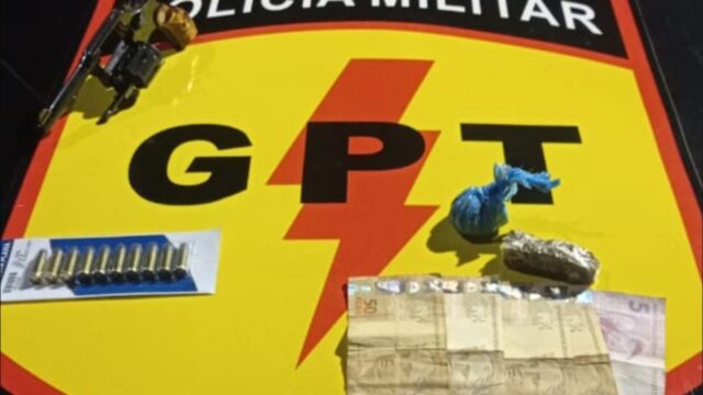 GPT realizou a prisão de suspeitos com entorpcecentes e munições em Catalão