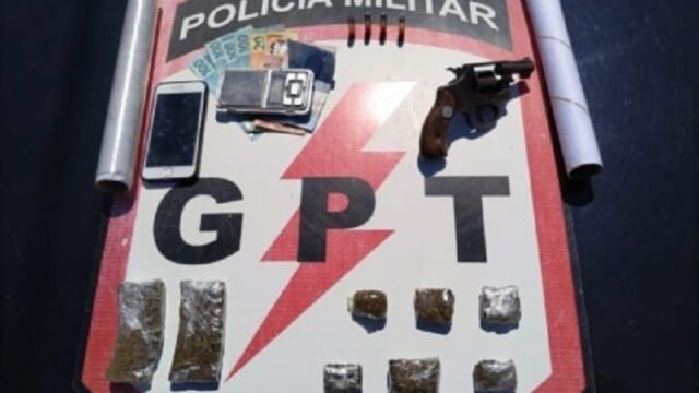 GPT apreende drogas e prende suspeitos faccionados, em Pires do Rio