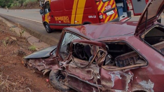 Grave acidente deixa uma pessoa ferida na GO-330, entre Pires do Rio e Orizona