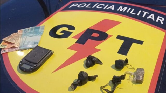 GPT realiza prisão de dois suspeitos por tráfico de drogas, em Catalão