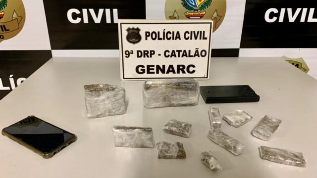GENARC/9a DRP prende em flagrante suspeito que armazenava e vendia entorpecentes no Bairro JK