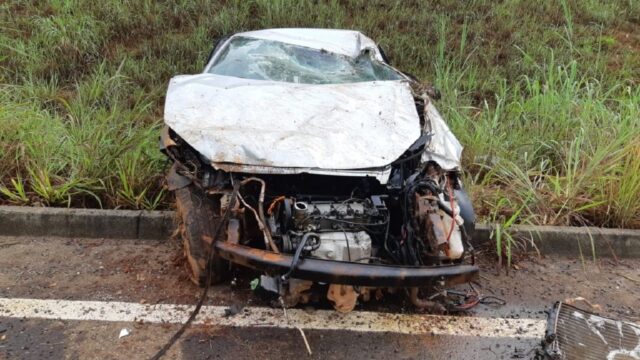 Capotamento deixa vítima fatal na BR 153 em Anápolis