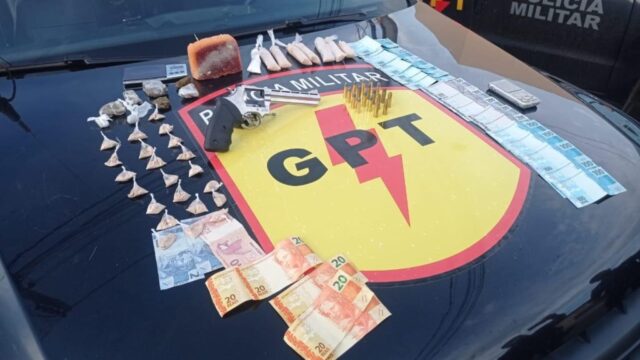 GPT prende suspeitos por crimes de Posse irregular de arma de fogo, Tráfico de Drogas e Associação para o Tráfico