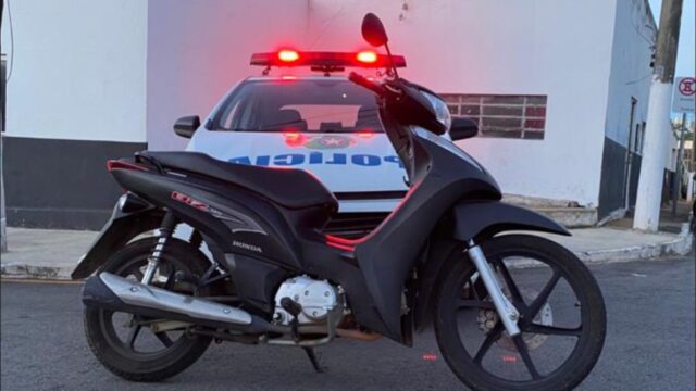 Polícia Militar recupera moto furtada em Catalão